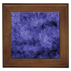 Lilac Abstract Framed Tile by Dazzleway