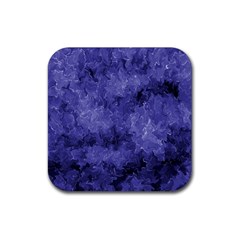 Lilac Abstract Rubber Coaster (square)  by Dazzleway