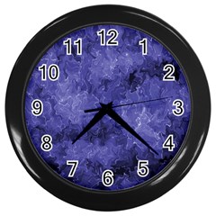 Lilac Abstract Wall Clock (black) by Dazzleway