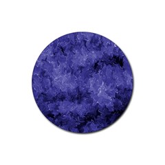 Lilac Abstract Rubber Round Coaster (4 Pack)  by Dazzleway