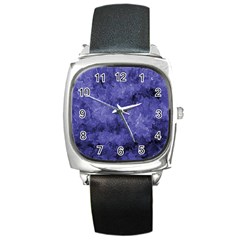 Lilac Abstract Square Metal Watch by Dazzleway