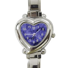 Lilac Abstract Heart Italian Charm Watch by Dazzleway