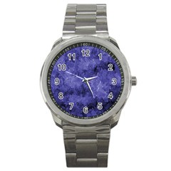 Lilac Abstract Sport Metal Watch by Dazzleway