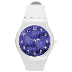 Lilac Abstract Round Plastic Sport Watch (m) by Dazzleway