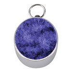 Lilac abstract Mini Silver Compasses Front