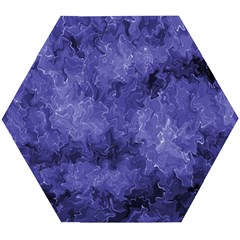 Lilac Abstract Wooden Puzzle Hexagon by Dazzleway