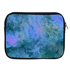 Lilac And Green Abstract Apple Ipad 2/3/4 Zipper Cases by Dazzleway