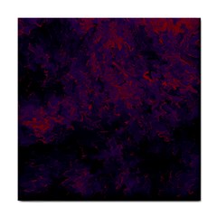 Red And Purple Abstract Tile Coaster by Dazzleway