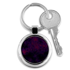 Red And Purple Abstract Key Chain (round) by Dazzleway