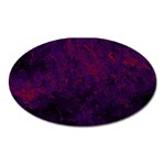 Red and purple abstract Oval Magnet Front