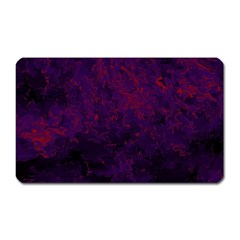 Red And Purple Abstract Magnet (rectangular) by Dazzleway