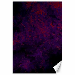 Red And Purple Abstract Canvas 12  X 18  by Dazzleway