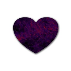 Red And Purple Abstract Heart Coaster (4 Pack)  by Dazzleway