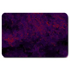 Red And Purple Abstract Large Doormat  by Dazzleway