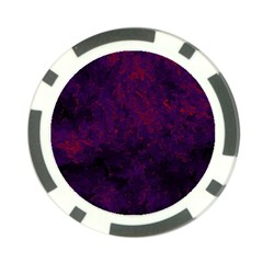 Red And Purple Abstract Poker Chip Card Guard by Dazzleway