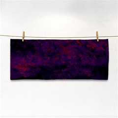 Red And Purple Abstract Hand Towel by Dazzleway