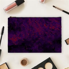 Red And Purple Abstract Cosmetic Bag (large) by Dazzleway