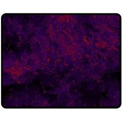 Red And Purple Abstract Fleece Blanket (medium)  by Dazzleway