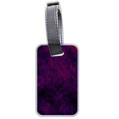 Red And Purple Abstract Luggage Tag (two Sides) by Dazzleway