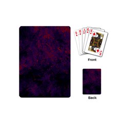 Red And Purple Abstract Playing Cards Single Design (mini)