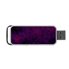 Red And Purple Abstract Portable Usb Flash (one Side) by Dazzleway