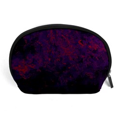 Red And Purple Abstract Accessory Pouch (large) by Dazzleway