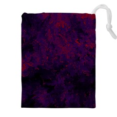 Red And Purple Abstract Drawstring Pouch (4xl) by Dazzleway