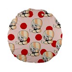 Chibi!charlie  Standard 15  Premium Flano Round Cushions Back