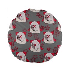 Chibi!vaggie  Standard 15  Premium Flano Round Cushions