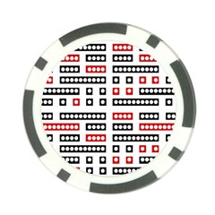 Geometric Sequence Print Pattern Design Poker Chip Card Guard by dflcprintsclothing