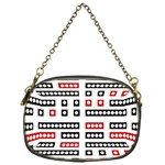 Geometric Sequence Print Pattern Design Chain Purse (One Side) Front