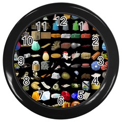 Glitch Glitchen Misc One Wall Clock (black) by WetdryvacsLair