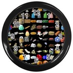 Glitch Glitchen Misc One Wall Clock (Black) Front