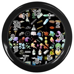 Glitch Glitchen Misc Two Wall Clock (Black)