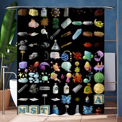 Glitch Glitchen Misc Two Shower Curtain 60  x 72  (Medium) 