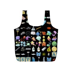 Glitch Glitchen Misc Two Full Print Recycle Bag (S)