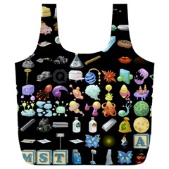 Glitch Glitchen Misc Two Full Print Recycle Bag (xxxl) by WetdryvacsLair