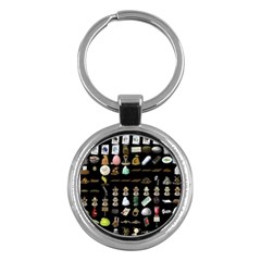 Glitch Glitchen Misc Three Key Chain (round) by WetdryvacsLair