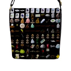 Glitch Glitchen Misc Three Flap Closure Messenger Bag (l) by WetdryvacsLair