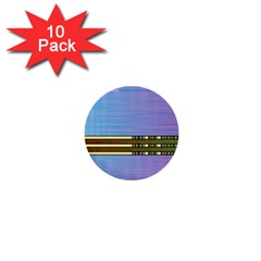 Glitched Vaporwave Hack The Planet 1  Mini Buttons (10 Pack)  by WetdryvacsLair