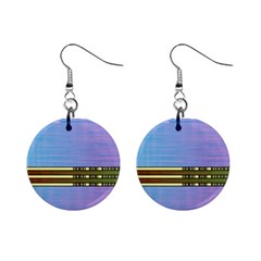 Glitched Vaporwave Hack The Planet Mini Button Earrings by WetdryvacsLair