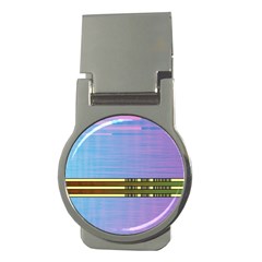 Glitched Vaporwave Hack The Planet Money Clips (round)  by WetdryvacsLair