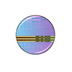 Glitched Vaporwave Hack The Planet Hat Clip Ball Marker by WetdryvacsLair