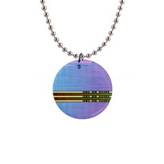 Glitched Vaporwave Hack The Planet 1  Button Necklace by WetdryvacsLair