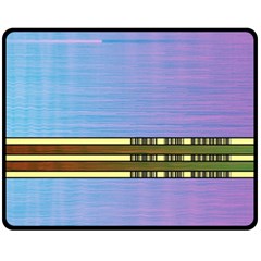 Glitched Vaporwave Hack The Planet Fleece Blanket (medium)  by WetdryvacsLair