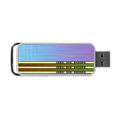 Glitched Vaporwave Hack The Planet Portable USB Flash (Two Sides)