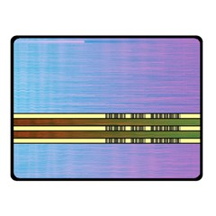 Glitched Vaporwave Hack The Planet Double Sided Fleece Blanket (small)  by WetdryvacsLair