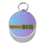 Glitched Vaporwave Hack The Planet Mini Silver Compasses Front