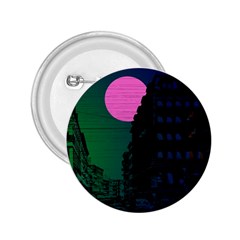 Vaporwave Old Moon Over Nyc 2 25  Buttons by WetdryvacsLair