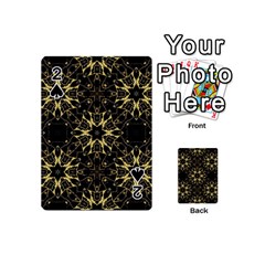 Black And Gold Pattern Playing Cards 54 Designs (mini) by Dazzleway